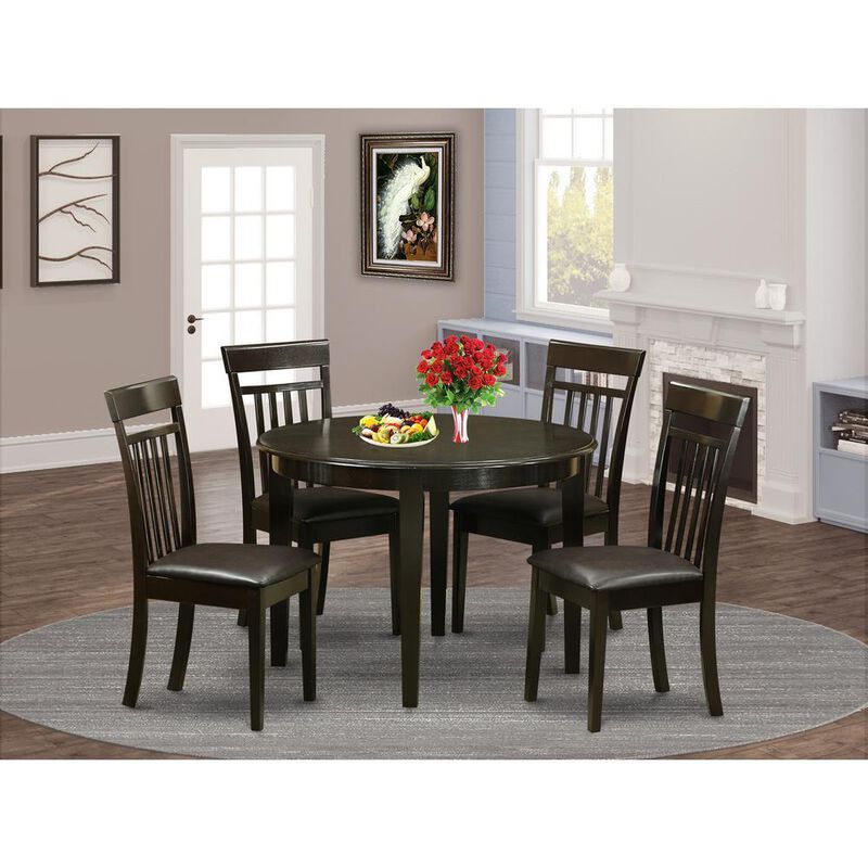 5 PC Kitchen nook Dining set-Kitchen Table and 4 Kitchen Chairs