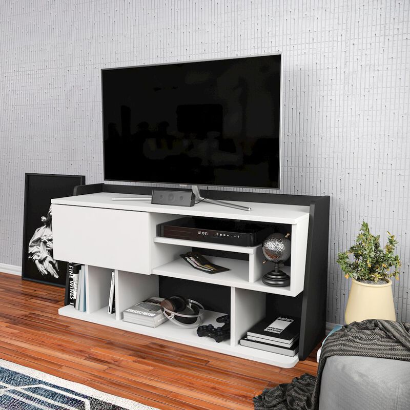 Decorotika Raca Tv Stand - White Black