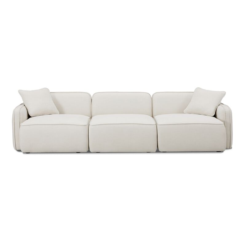 Travie Sand Upcycled Linen Modular Sofa image number 2