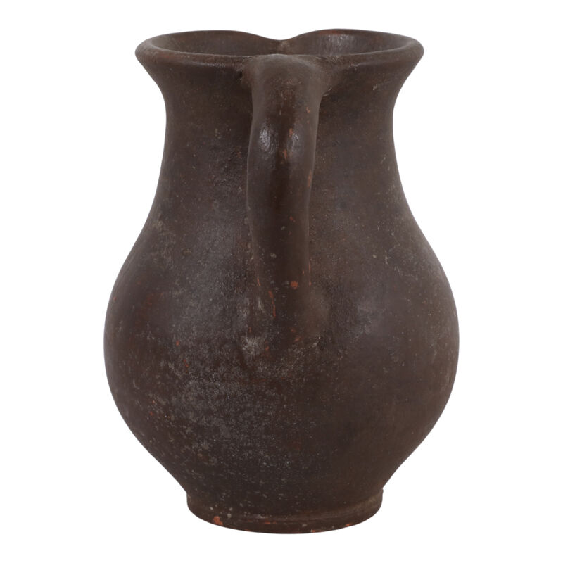 7x6" Terracotta Jug Vase, Rustic Brown image number 5