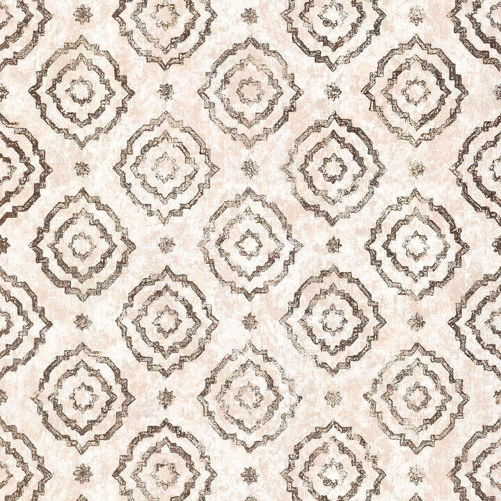 Uma Rose Gold Star Medallion Wallpaper (Set of 2)