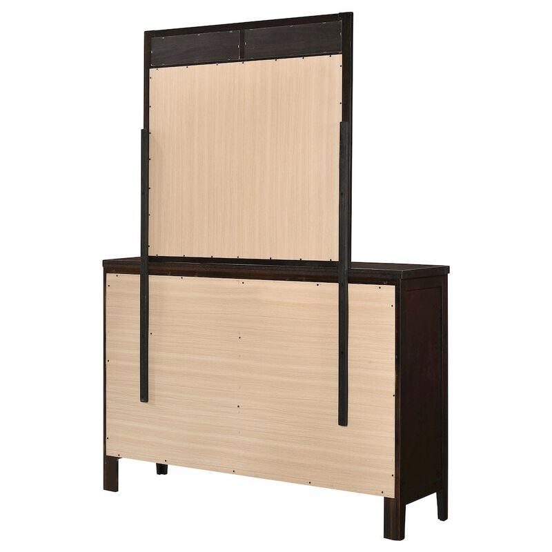 Coaster Co. of America Carlton 6-drawer Dresser with Mirror Cappuccino image number 6