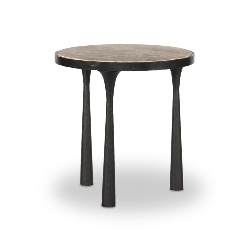 Billings Fossil Marble End Table