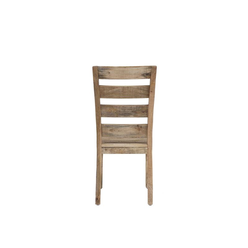 Porter Designs Berkshire Solid Wood Dining Chair, Brown (Set of 2)