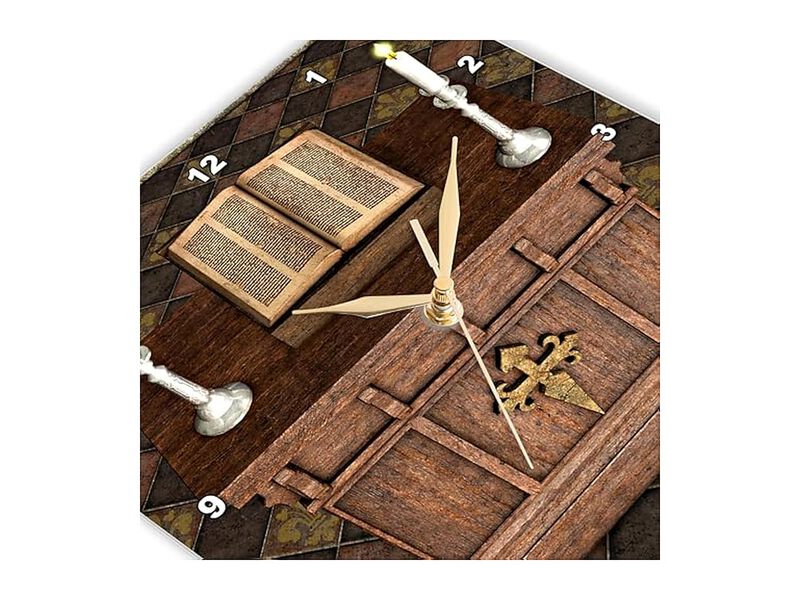 Medieval Altar Bible Wall Clock 10 Inch Home Decor image number 3