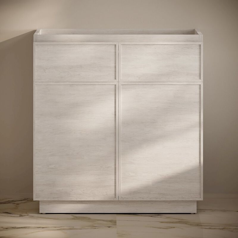 St. Tropez 36" Freestanding Bathroom Vanity Cabinet without Top in White Oak image number 5