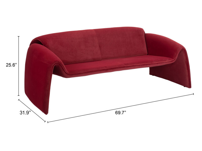 Horten Sofa Red