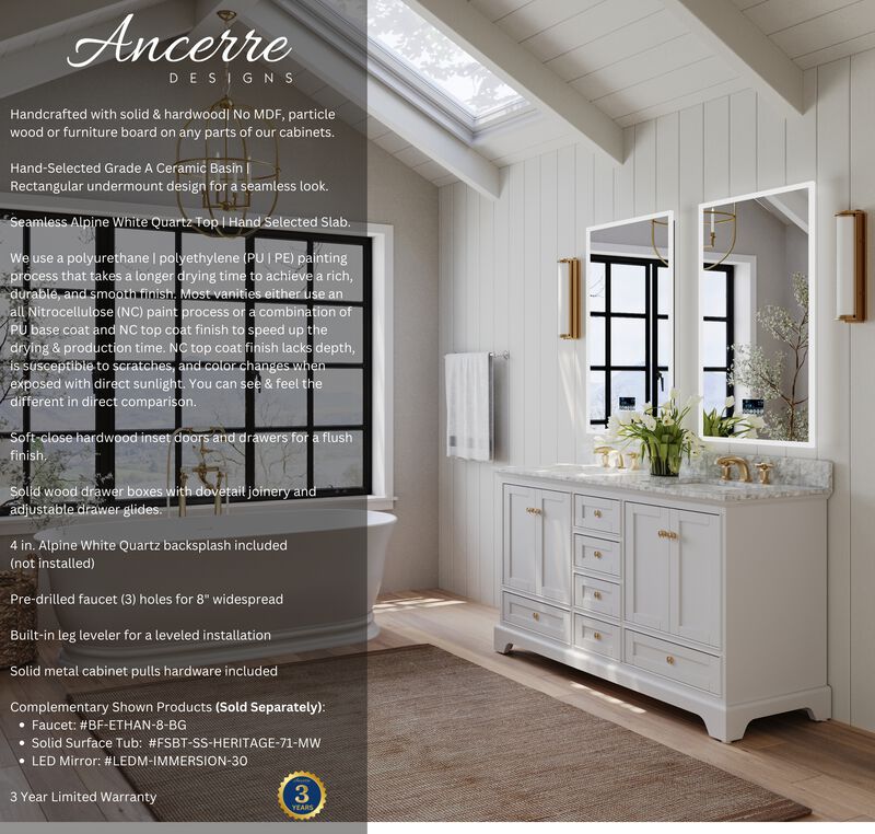 Audrey 60 in. Bath Vanity Set