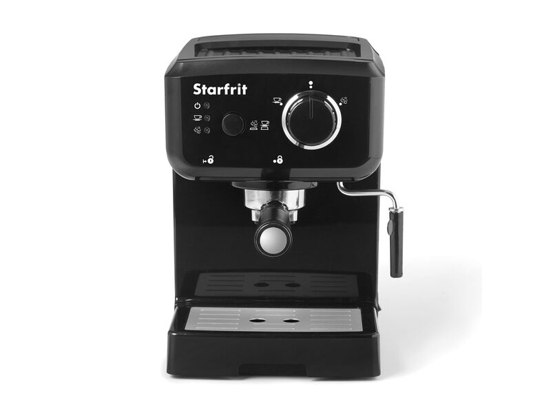 Starfrit - Espresso and Cappuccino Coffee Machine, Includes Rotating Steam Nozzle and Milk Frother, Black image number 3