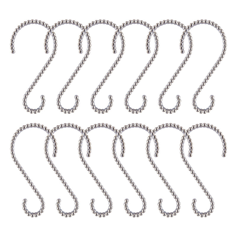 12-Piece Proof Zinc Shower Curtain Hooks image number 3