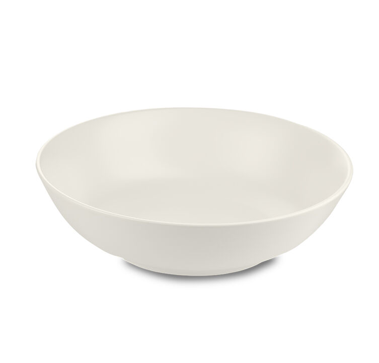 Euro Ceramica Euro Essential Stoneware Serving Bowl - Semi Matte White