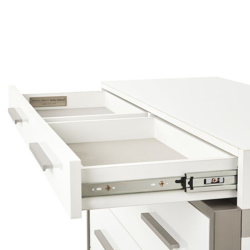 Michael Amini Marquee 7-Drawer Chest - Cloud White