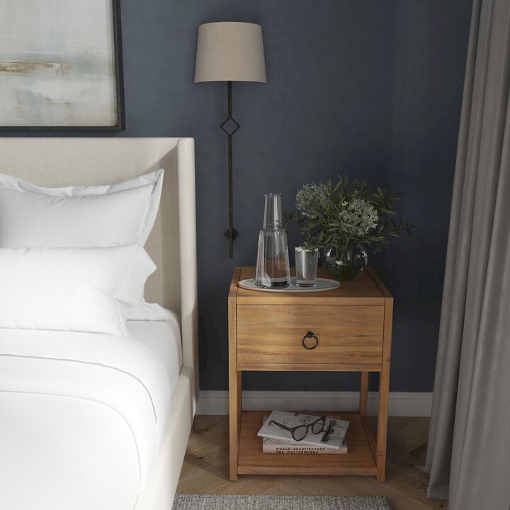 Butler Specialty Lark Natural Wood End Table, Light Brown