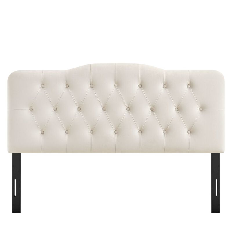 Annabel Stain-Resistant Performance Velvet Full Headboard image number 4