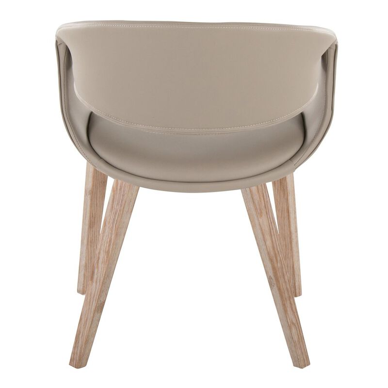 LumiSource Curvo Upholstered Chair - Set of 2