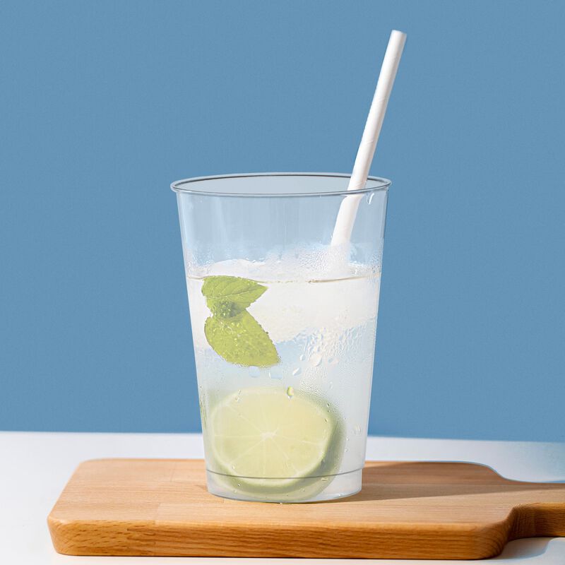 12 oz. Clear White Plastic Party Cups (240 Cups) image number 8