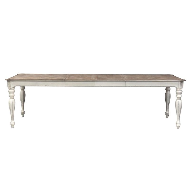 Liberty Furniture Magnolia Manor Rectangular Leg Table in Antique White image number 5