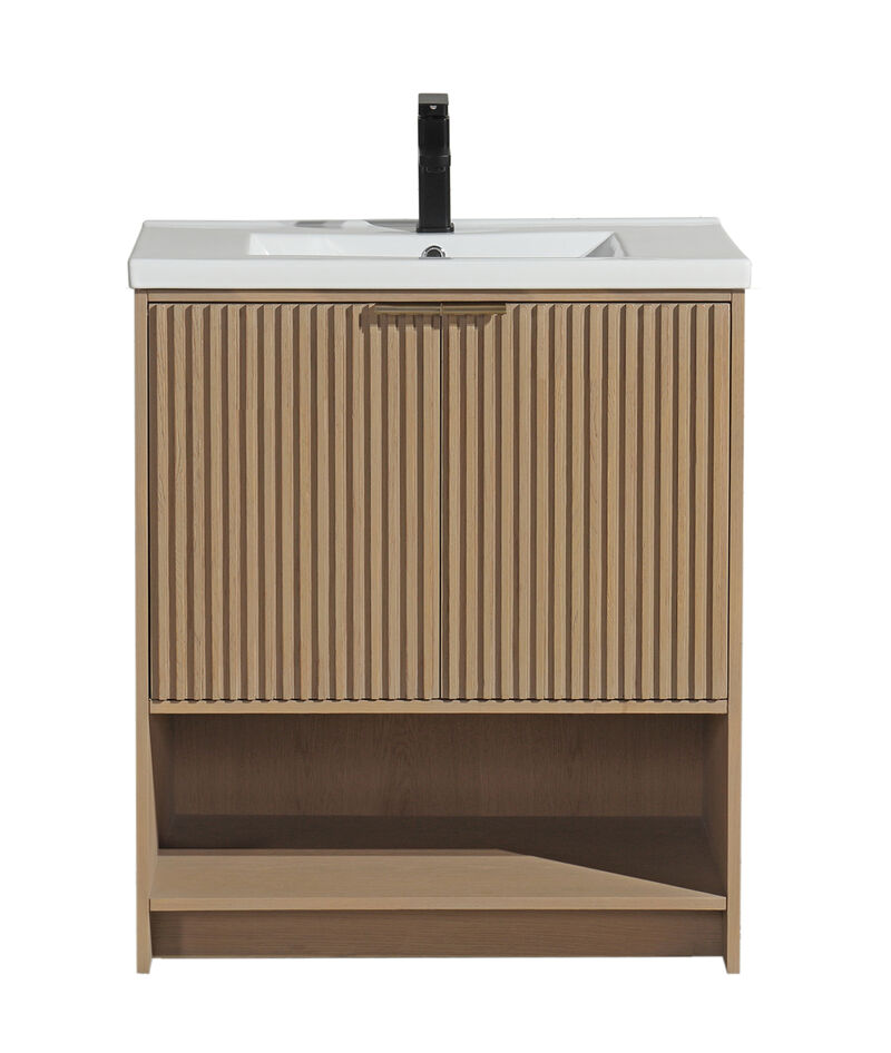 Diego 30" Bathroom Vanity Oak image number 0