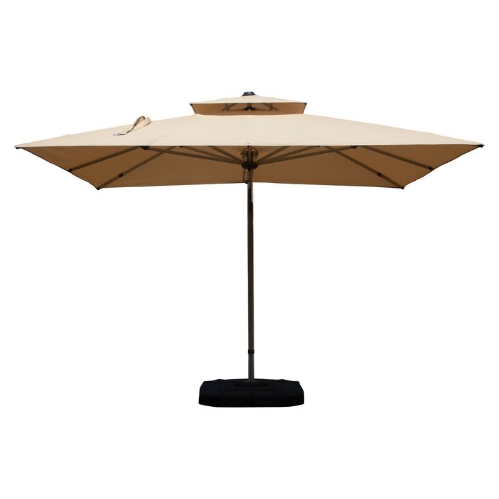 9 ft. Aluminum Cantilever Tilt Patio Umbrella, Outdoor Offset Umbrella (Base Not Included)