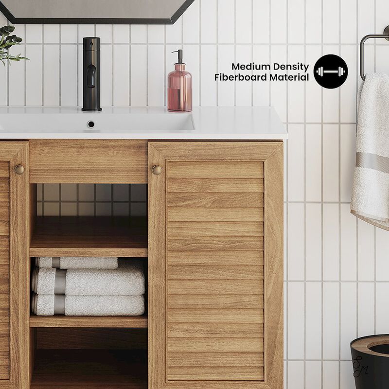 Bron 36" Freestanding Bathroom Vanity with Sink Top image number 3