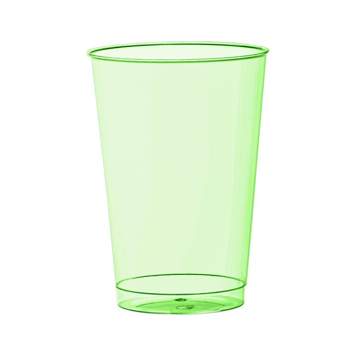 12 oz. Clear Green Plastic Party Cups (240 Cups)