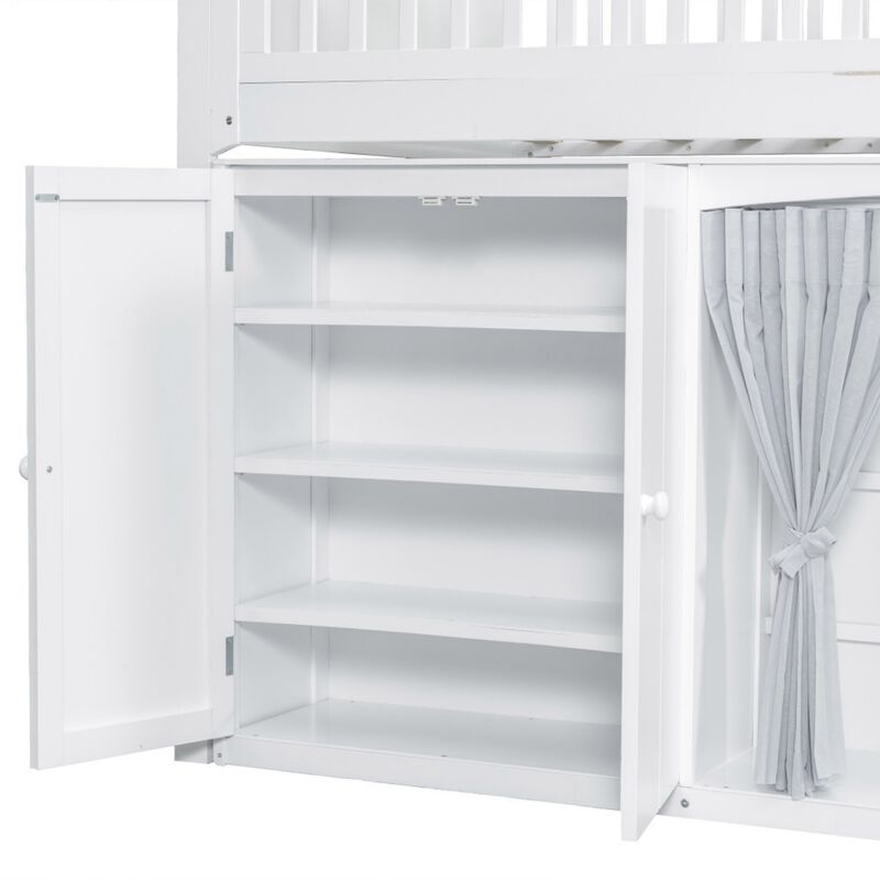 Niswur Wood Kids Loft Bed image number 6