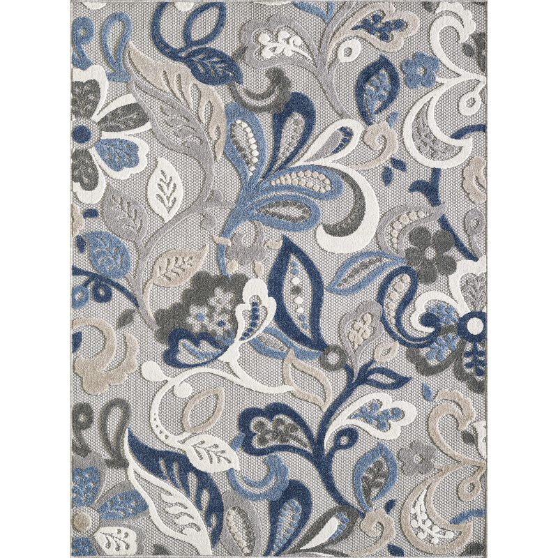 Calla 6922 Grey/Blue Leila Area Rug, Size - 7'10' Round image number 0