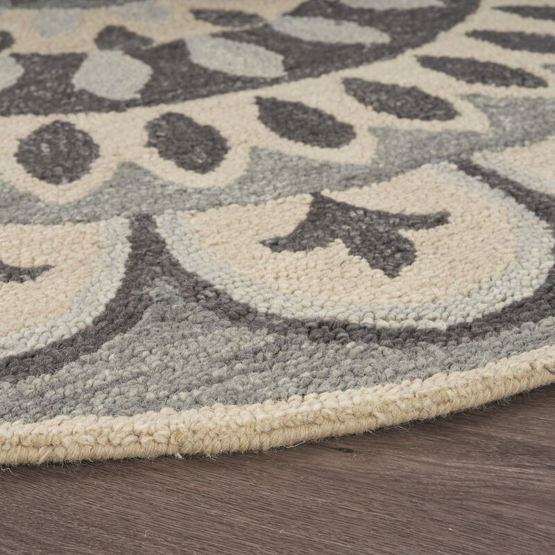 LR Home Dazzle Wool Area Rug Indoor