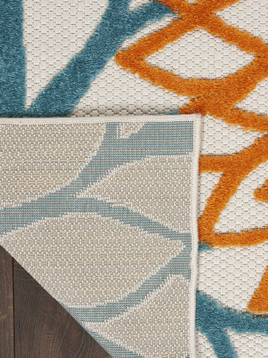 Aloha ALH05 Turquoise/Multicolor 3' x 5' Rug