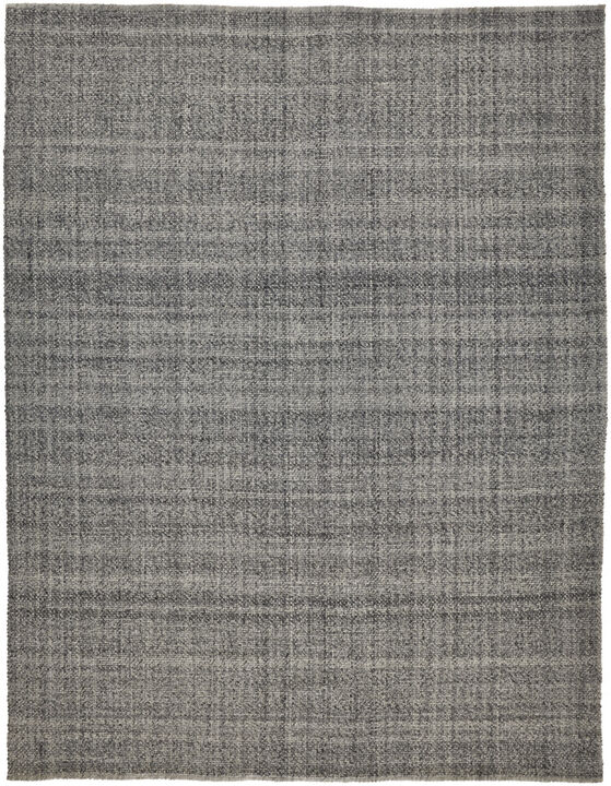 2 X 3 gray And Ivory Hand Woven Area Rug