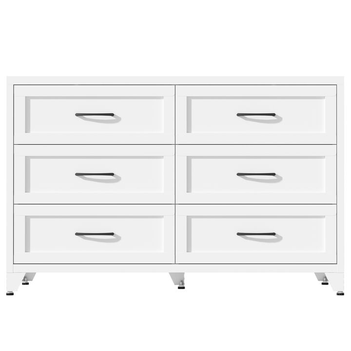 Kankes 6 Drawer Metal Dresse