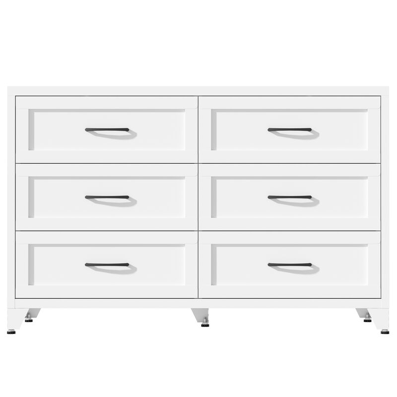 Kankes 6 Drawer Metal Dresse image number 0