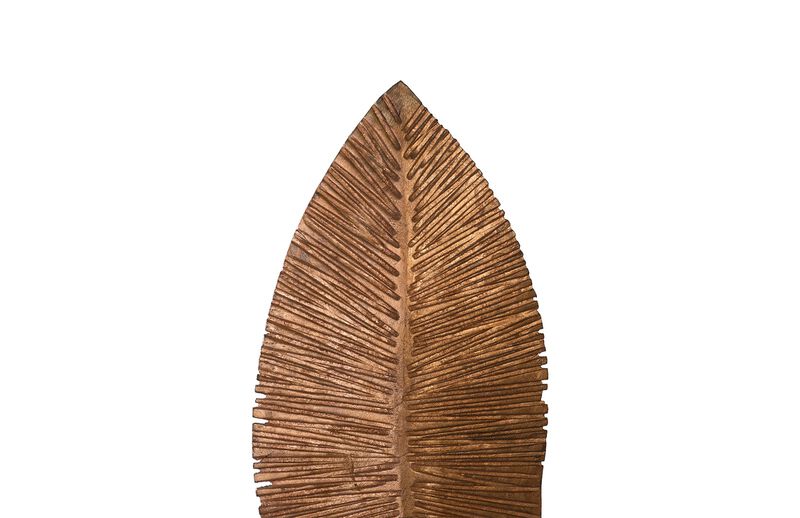 Small Carved Leaf on Stand