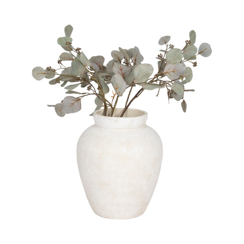 11" Textured Terracotta Vase image number 1