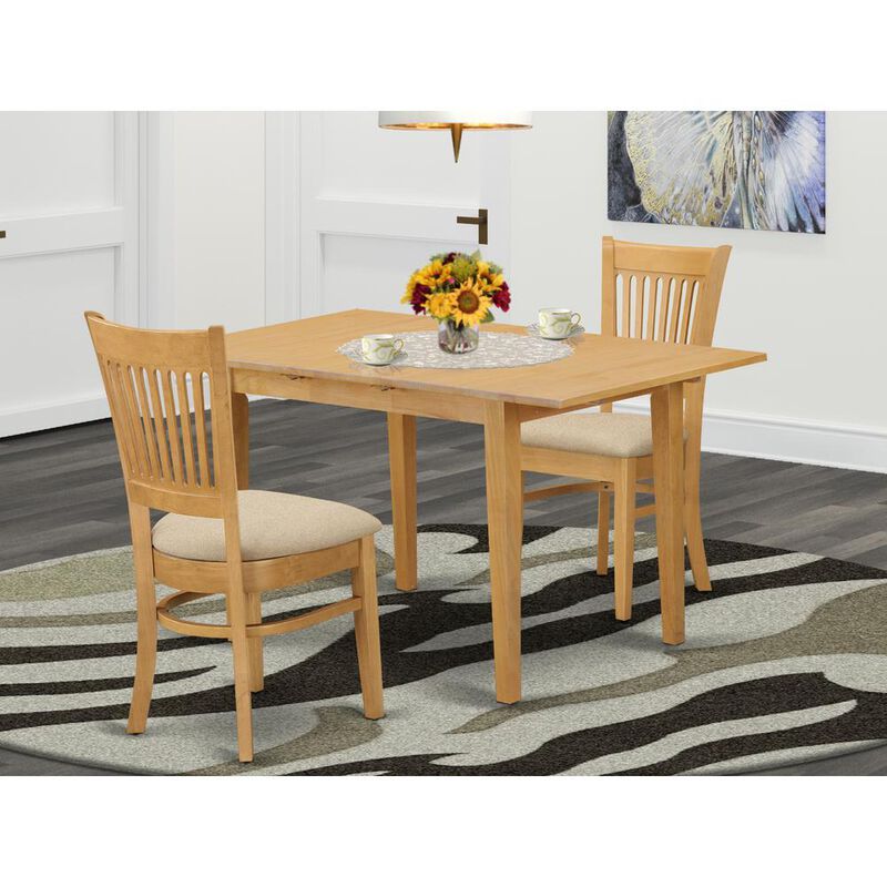 3 Pc Dining room set - small Dining Table and 2 dinette Chairs