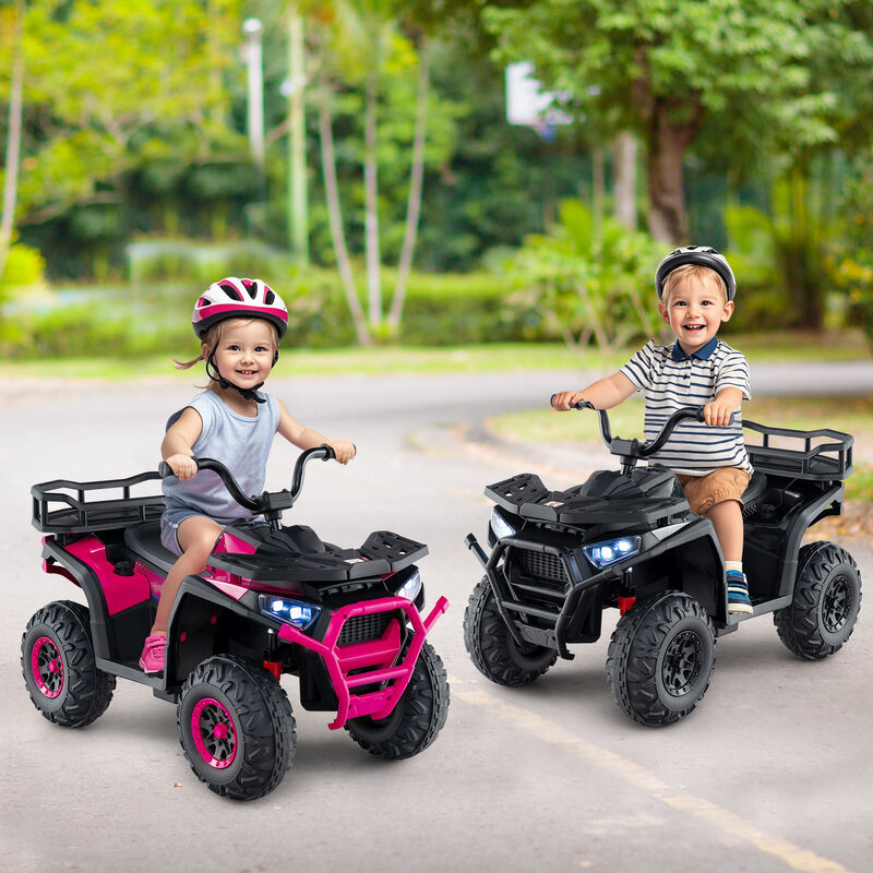 24V Kids Ride-On ATV Quad with LED Lights, Sound Effects and Electric Motor image number 6