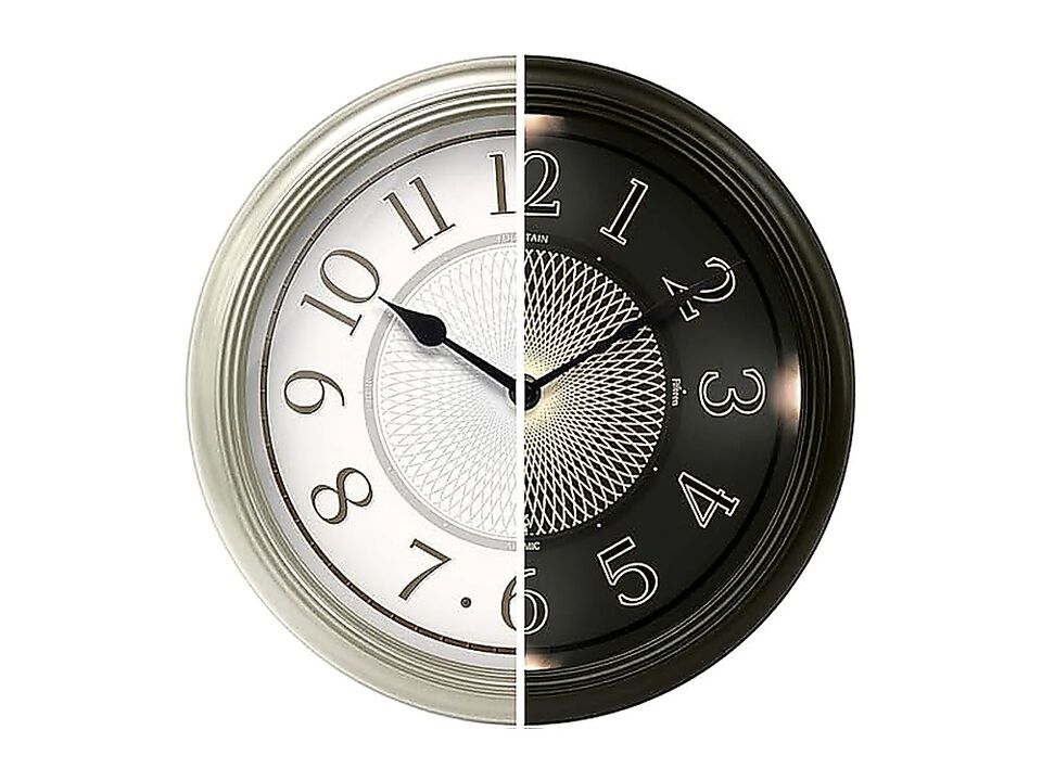 13 Inch Galaxy Luminous Atomic Wall Clock Night Light Illuminated Smart Sensor