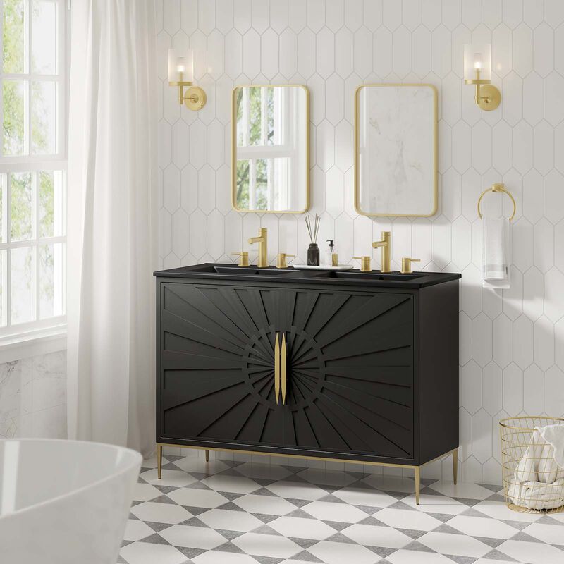 Awaken 48" Double Sink Bathroom Vanity image number 9