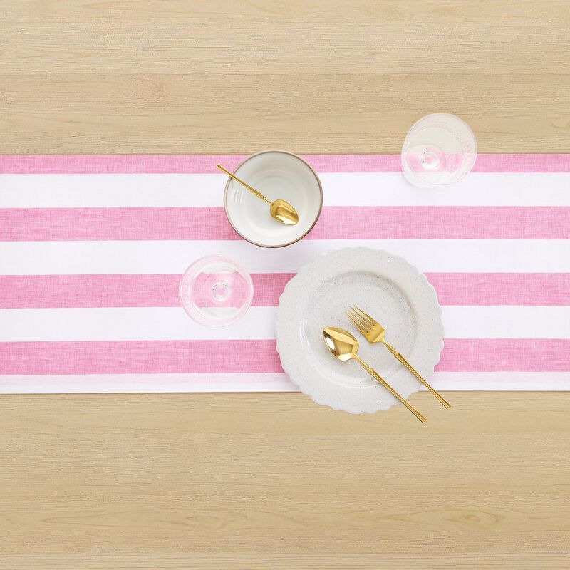 Linen Table Runner - Cabana Stripe image number 2