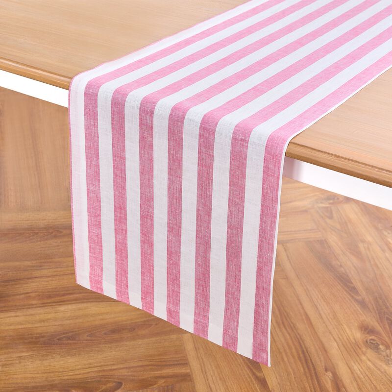 Christmas Linen Table Runner - Sorrento Stripe, Solino Home
