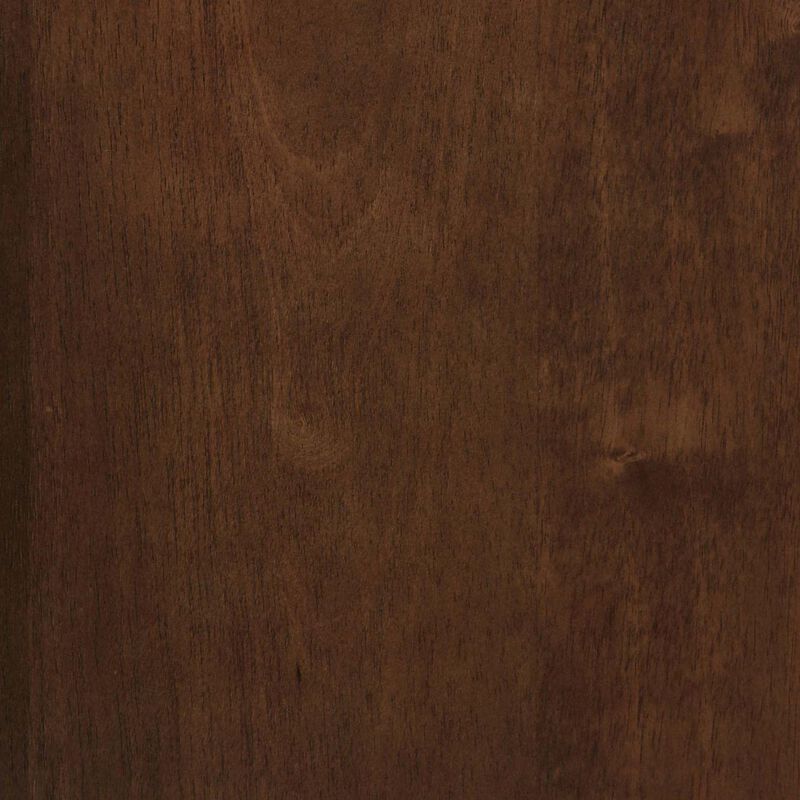 Convenience Concepts Palm Beach Spindle 17.75"" Traditional Round End Living Room, Turned Solid Wood Side, Classic Display Pedes