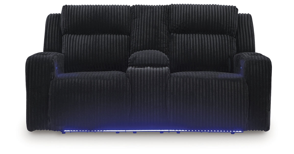 TwinBrooke Dual Power Reclining Loveseat with Console