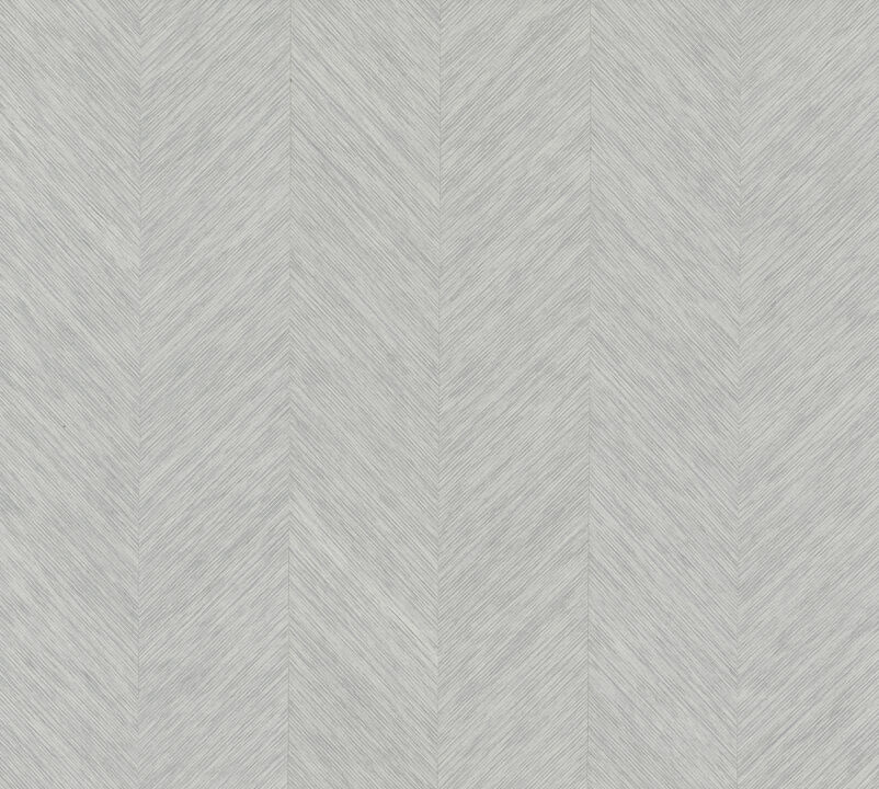 Chevron Grey Metallic Wallpaper