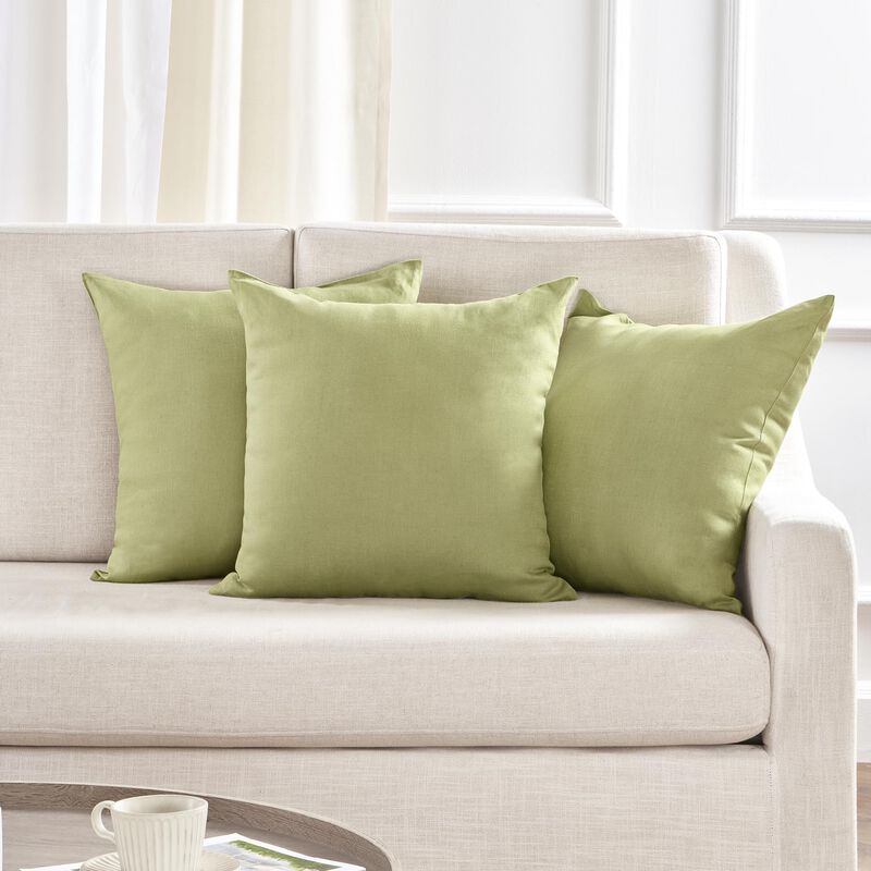 Solino Home 100% Pure Linen Pillow Cover - Montauk image number 2