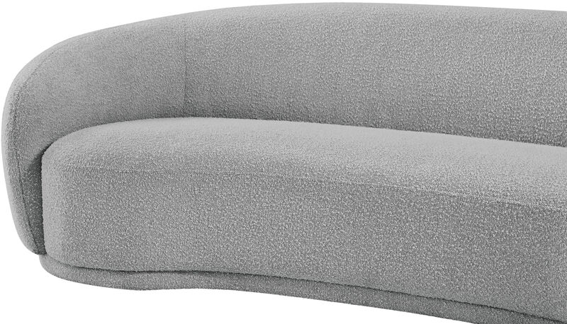 Meridian Furniture Hyde Grey Boucle Fabric Sofa image number 8