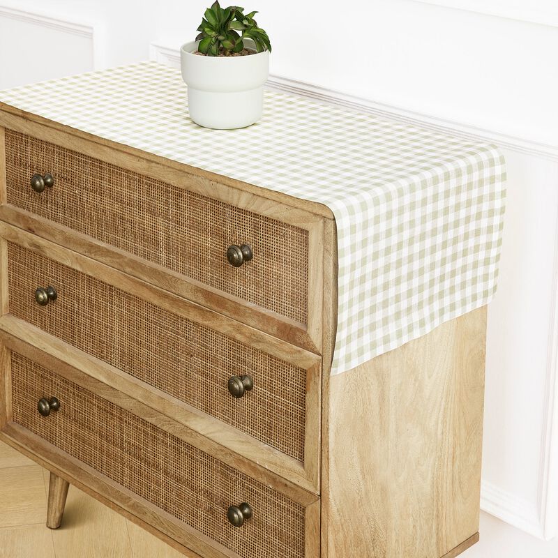 Linen Table Runner - Gingham Check image number 3