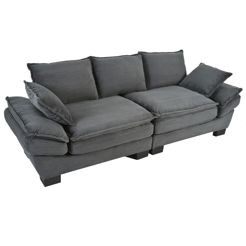 Merax Corduroy Fabric Sofa Couch