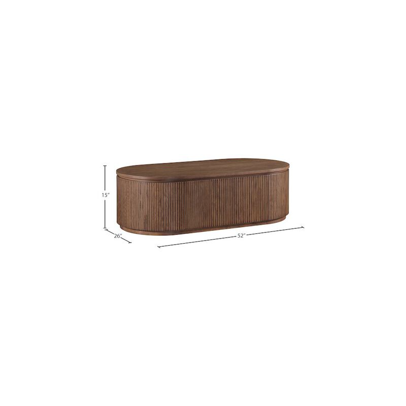 Meridian Furniture Moana Rubberwood Coffee Table