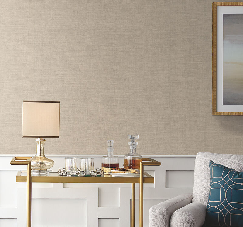 Tabby Weave Off White Wallpaper image number 1