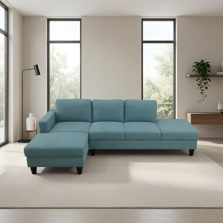 Vesnex Fabric L‑Shaped Left Chaise Sectional Sofa